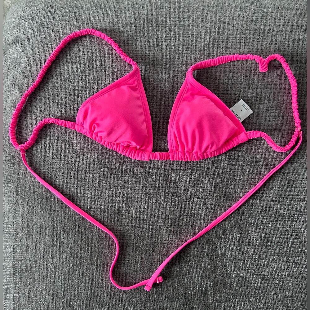 Wild Fable Hot/Neon Pink Bikini Top